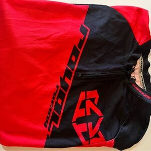 Men’s Royal Racing Red and Black Cycling Jersey